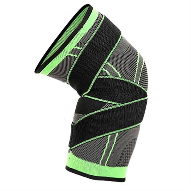 1 pa r KneeiPads Breathable D WCeavin  Bandage KneegSupport - 图0