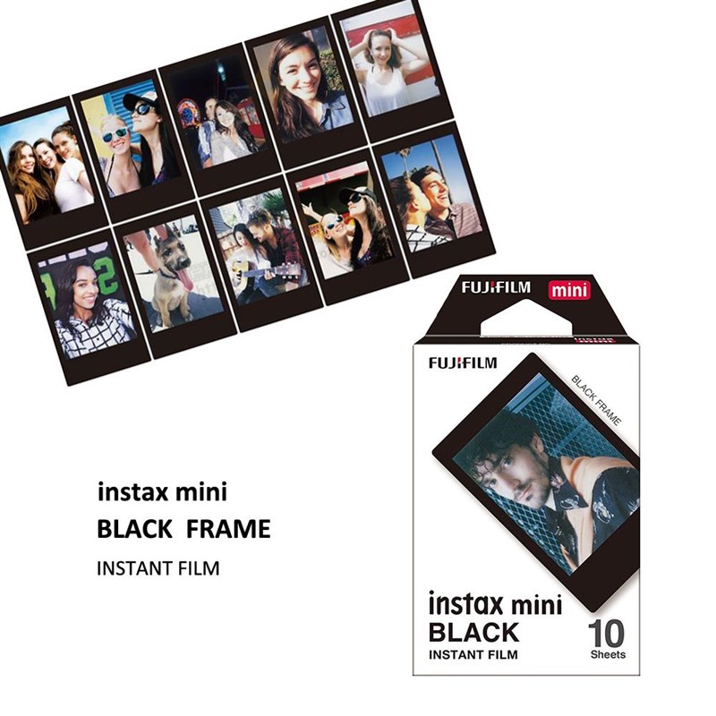 2  Sheees Genuine Fujifilmw Instax Mini 8 Black Framt Film0F - 图0