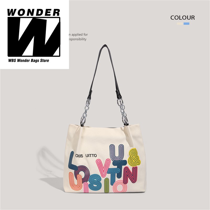 推荐Large Shoulder Bag Canvas Tote Bags for Women 2023 Frenc - 图3