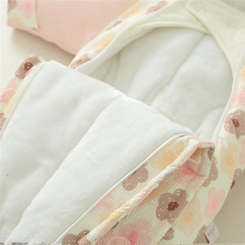 女宝宝冬季加厚棉衣套装新生儿加绒外出抱被婴儿连体衣包脚防风服,淘宝优惠券,粉丝福利购,淘宝优惠卷