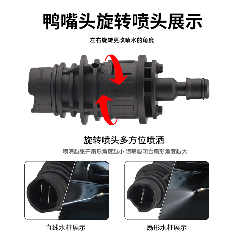 配件莫甘娜1号2号水枪洗车机进水出水快接改装喷嘴泡沫壶枪头连杆-图2