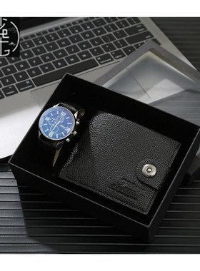 Men Luxury Watch Gifts Set For Pen Wallet Quartz Wristwatch