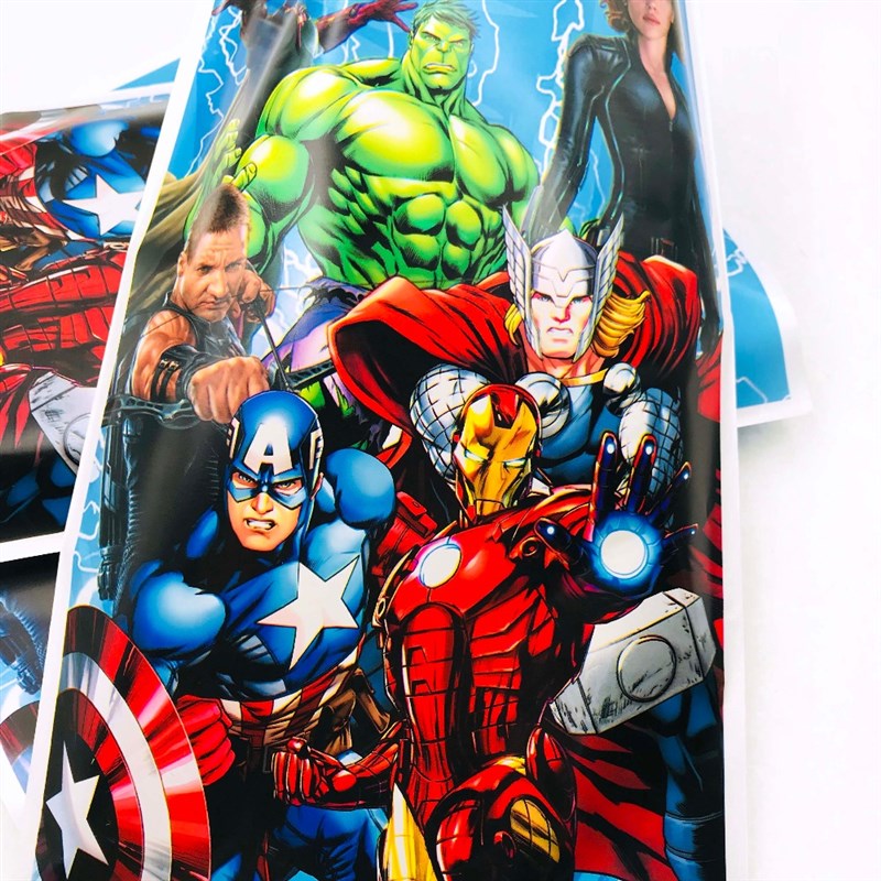 极速10pcs/set The Avengers Theme Gift Bag For kid's Favor Pa - 图2