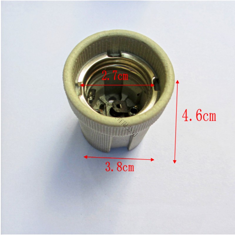 速发螺口标准E27耐高温陶瓷灯座LED红外线灯泡专用底座保温耐热-图2