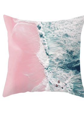热销New Nordic Pink Girls Geometric Cushion Cases Cute Creat