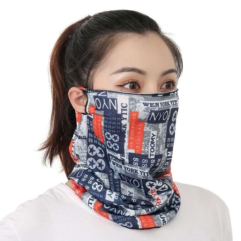 防晒面罩男女冰丝挂耳护颈围脖夏天脸罩遮阳脖套腰果花骑行面新品,淘宝优惠券,粉丝福利购,淘宝优惠卷