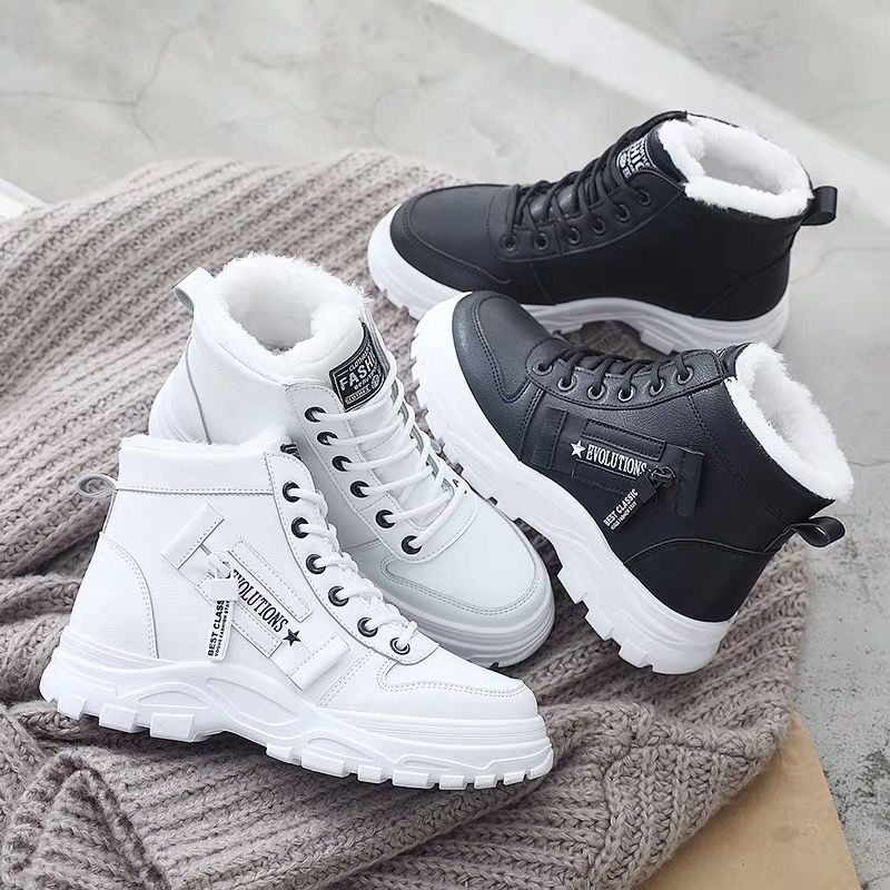 Wanter La ies Shoes 2021 Lwace updWomen Sneikers Snow Ankle - 图3