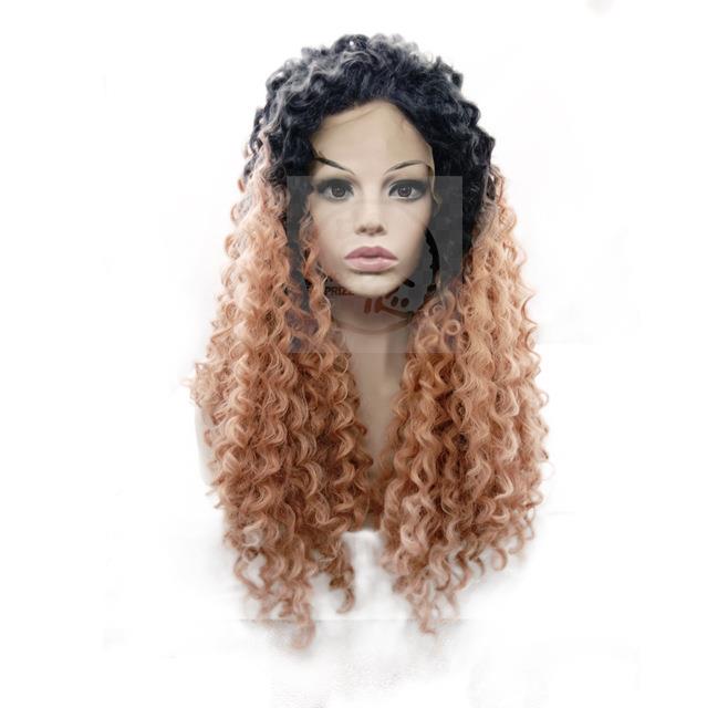 -curly ghair wig set chemical fiber wig - 图1