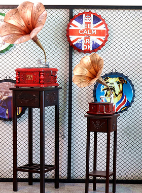 复古留声机模型仿古摆件酒吧居家装D饰客厅工艺品创意欧式摄影道