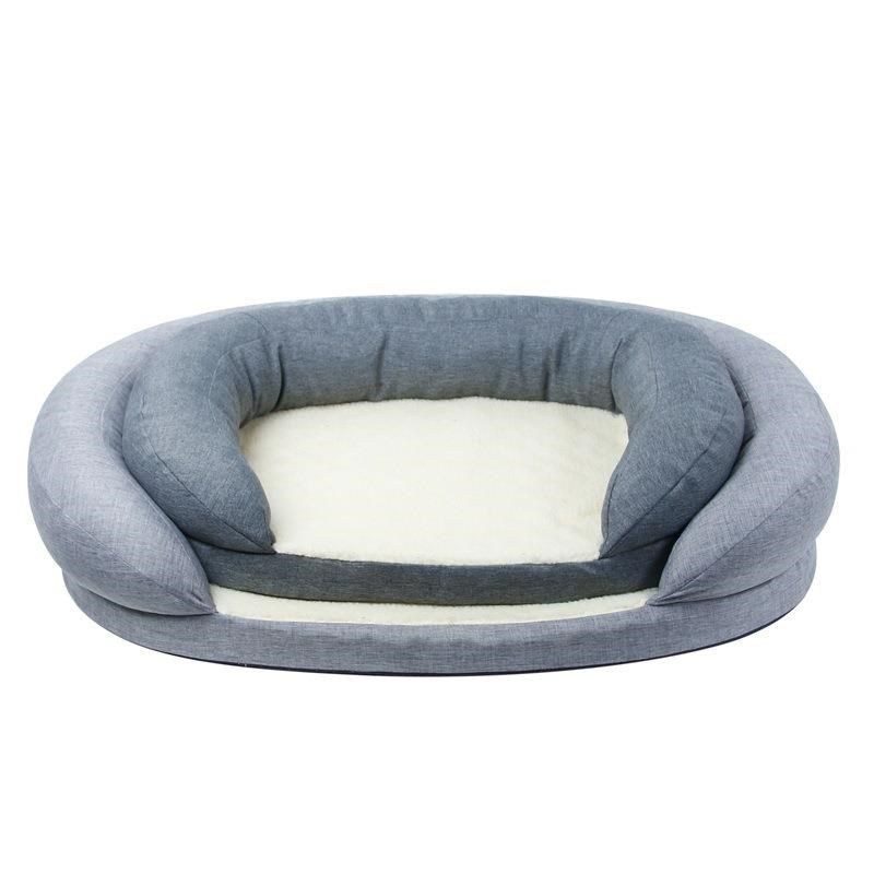 宠物用品麻布半圆形沙发窝可拆洗宠物狗窝狗垫子猫窝,淘宝优惠券,粉丝福利购,淘宝优惠卷