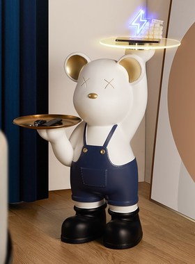 入户落地房间工艺品客厅暴力熊公仔摆件新婚礼物送新人装饰品