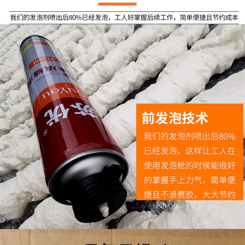 发泡胶填缝剂门窗泡沫胶填充剂膨胀胶防水L堵洞聚氨酯发泡剂建筑 - 图2