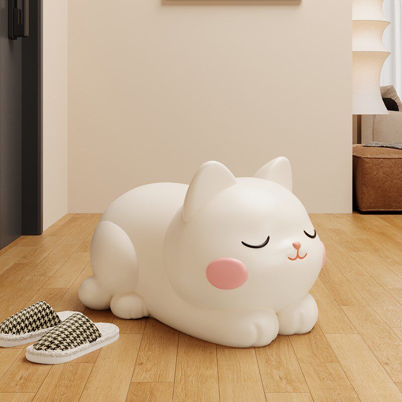 可爱创意猫咪换鞋凳门口家用客厅玄关小凳子家用矮凳落地装饰摆件,淘宝优惠券,粉丝福利购,淘宝优惠卷