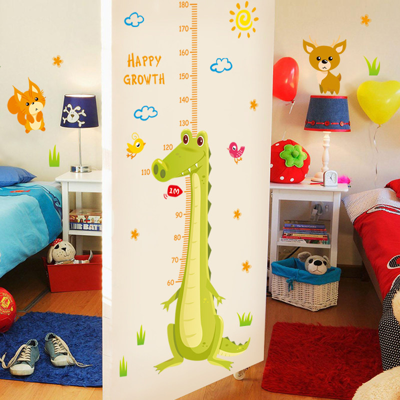 宝宝身高尺测量墙贴纸儿童房间男孩卧室床头贴画墙壁门贴自粘装饰,淘宝优惠券,粉丝福利购,淘宝优惠卷