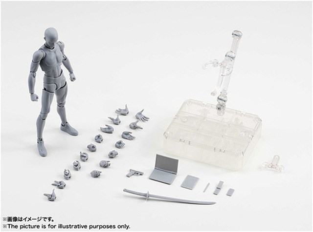 New Multi-joint movable Figures BODY KN / BODY CHAN Grey / B - 图0