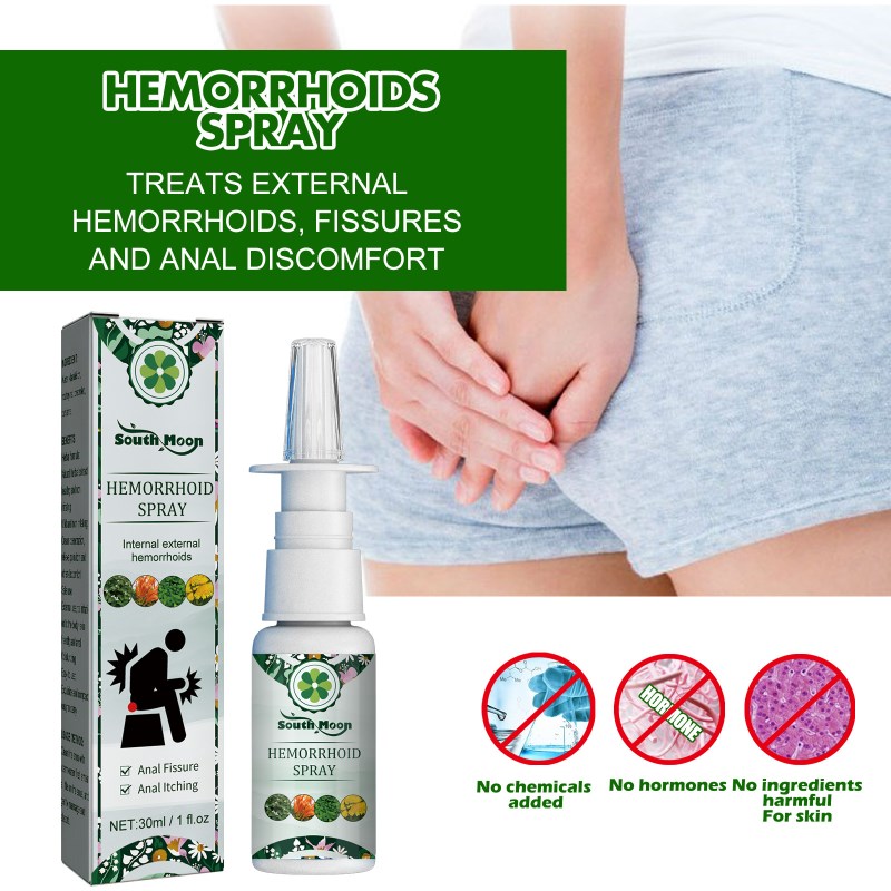 速发Herbal Hemorrhoids spray relieves anal Fissure Pain itch - 图0