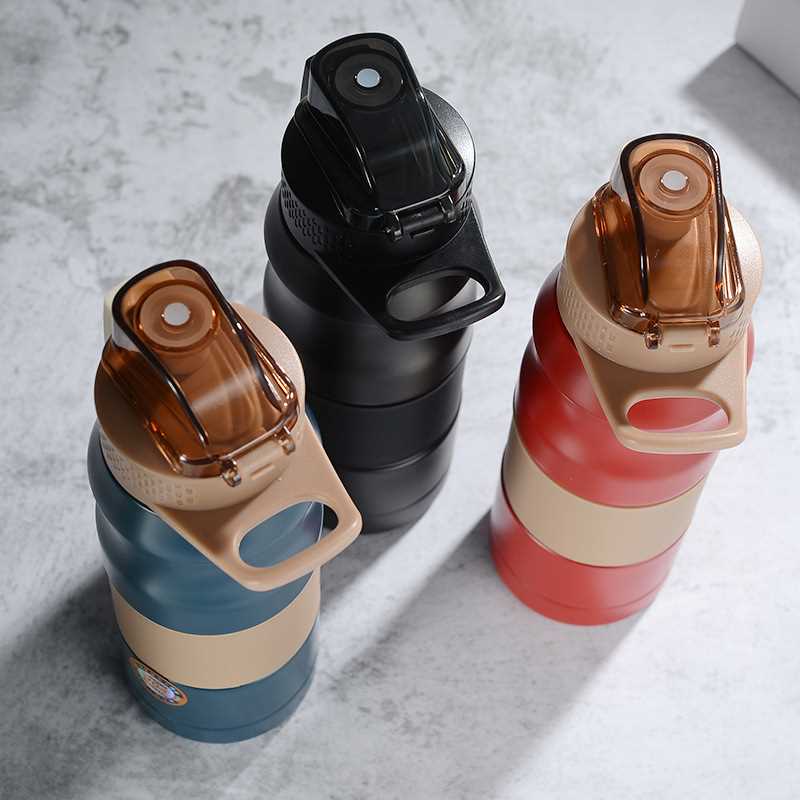 极速500ml680ml Double Stanless Steel Sport Vacuum Flask Port - 图2