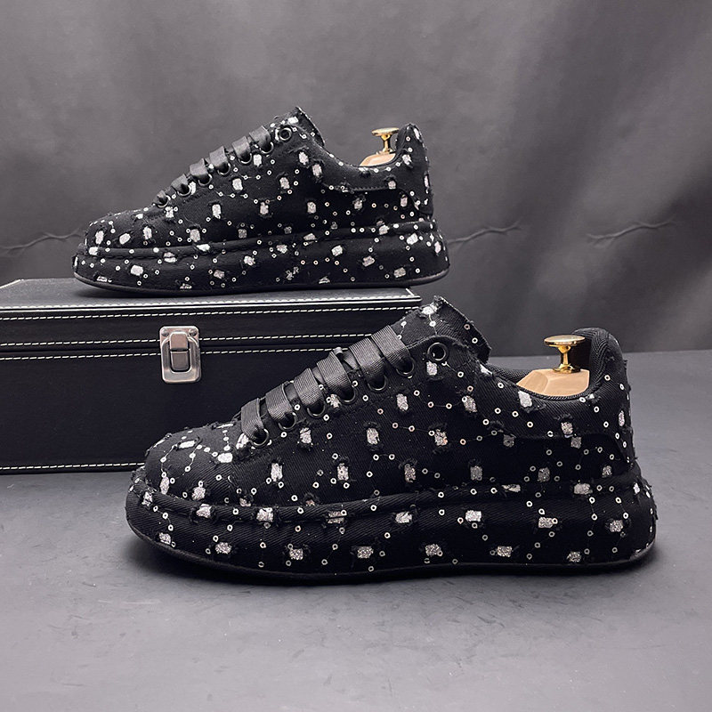 小白鞋男冬季新款时尚百搭厚底乞丐帆布鞋内增高青年运动休闲板鞋,淘宝优惠券,粉丝福利购,淘宝优惠卷