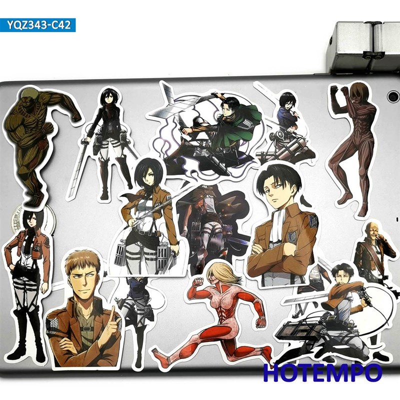 40pcs Anime Attack on Titan Levi Ackerman Eren Toys Sticker - 图2