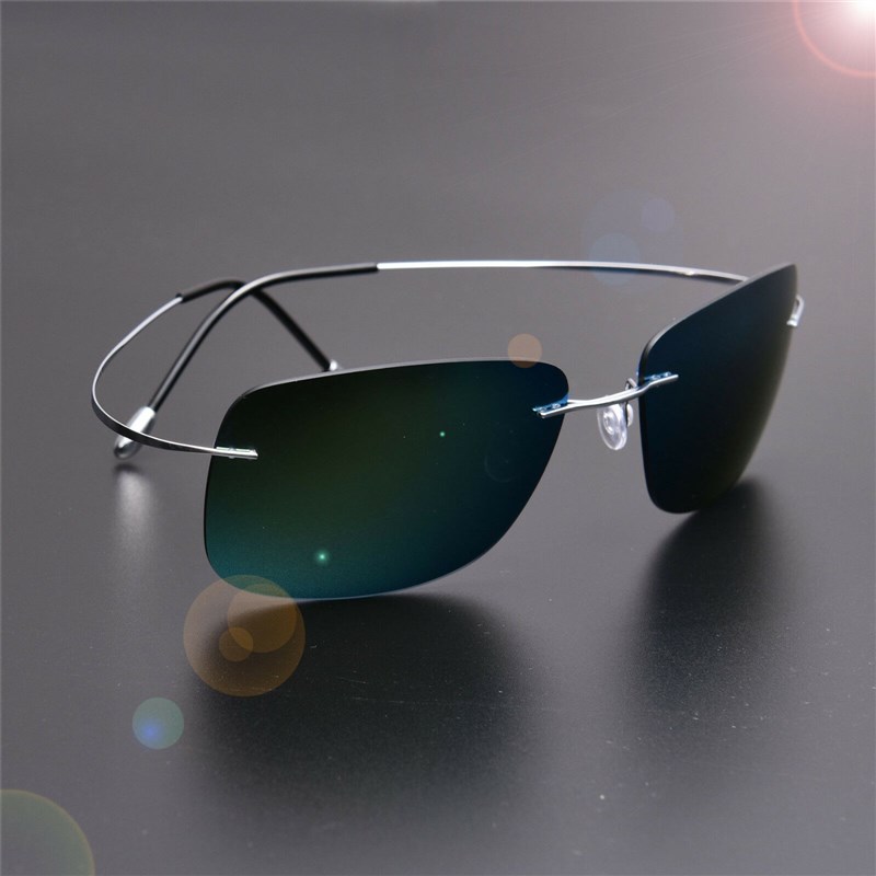 Screwless Frameless Ultra Light Hingeless Sunglasses Rimles-图2