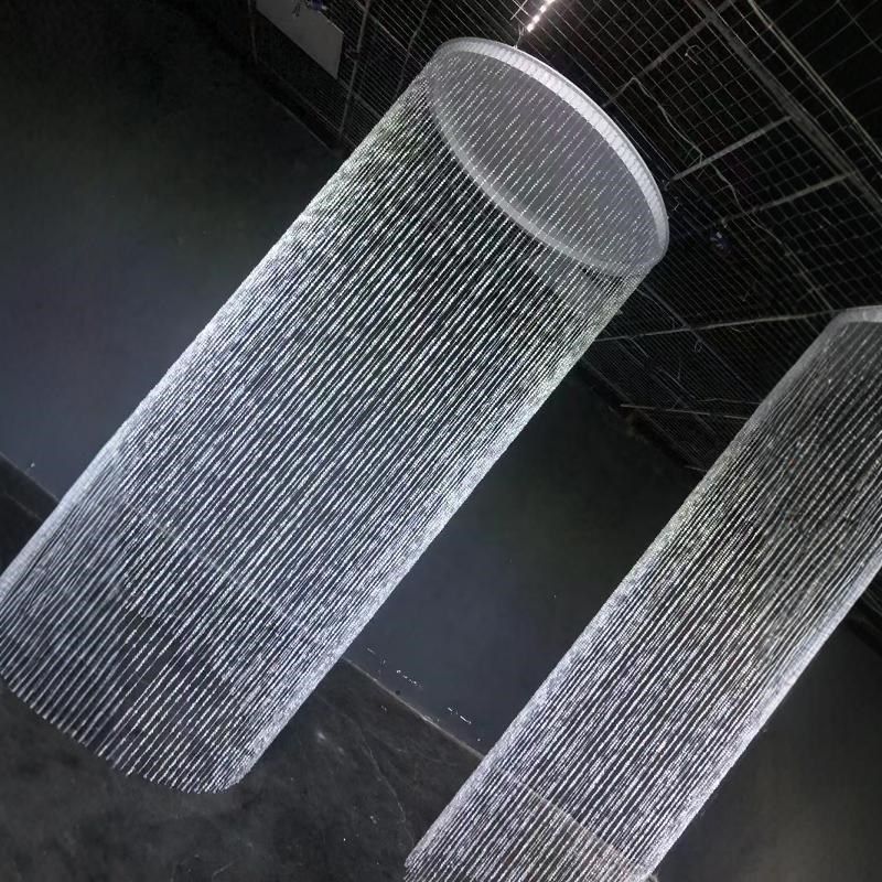 新款婚礼堂吊顶圆环暮雪挂件飞蝶珠帘流苏圆Q形线帘婚庆舞台道具,淘宝优惠券,粉丝福利购,淘宝优惠卷