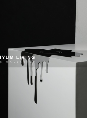 简约现代不锈钢金属立体摆件样板间客厅桌面软装饰创意轻奢工艺品