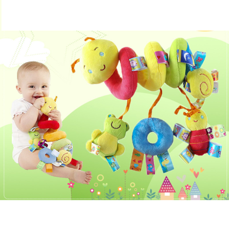 速发Bed Stroller Toy Rattles Crib Car Seat Spiral Baby Toy F - 图2