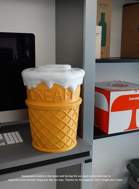 包邮复古美式大甜筒冰淇淋凳子换鞋凳家居装饰品摆件节日送人礼物
