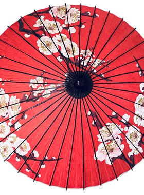 厂家直供日式复古风踏青摄影道具装饰伞 可拆卸两节竹制工艺伞