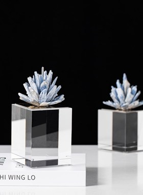 Rzone 创意家居软装饰品天然晶石电视柜酒柜水晶摆件轻奢客厅摆设