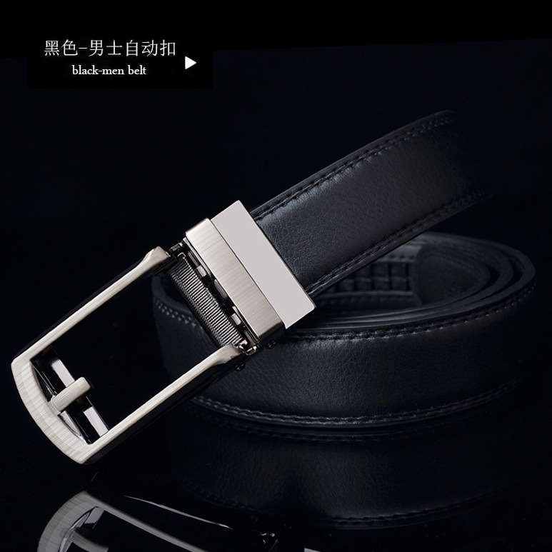 新品Click Belt fake needle belt automatic buckle men's two-l-图2