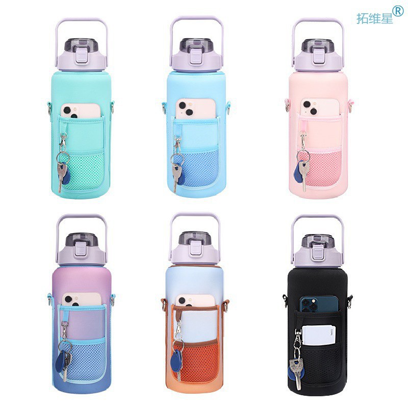 速发2L Water Bottle Covers Large Capacity Motivational Water-图3