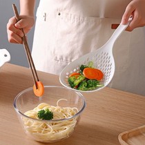 Day-style scoop-up spoon for household dumplings Chaotic Drain Spoon Long Handle Soup Round Wing-fence Leaking Net Hemp Hot Noodle Sieves