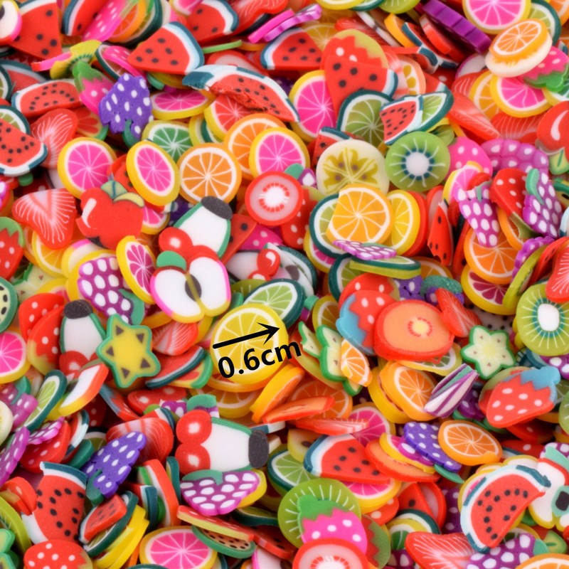 厂家1000pcs Fruit Slices Filler For Nails Art Tips Soft pott - 图0