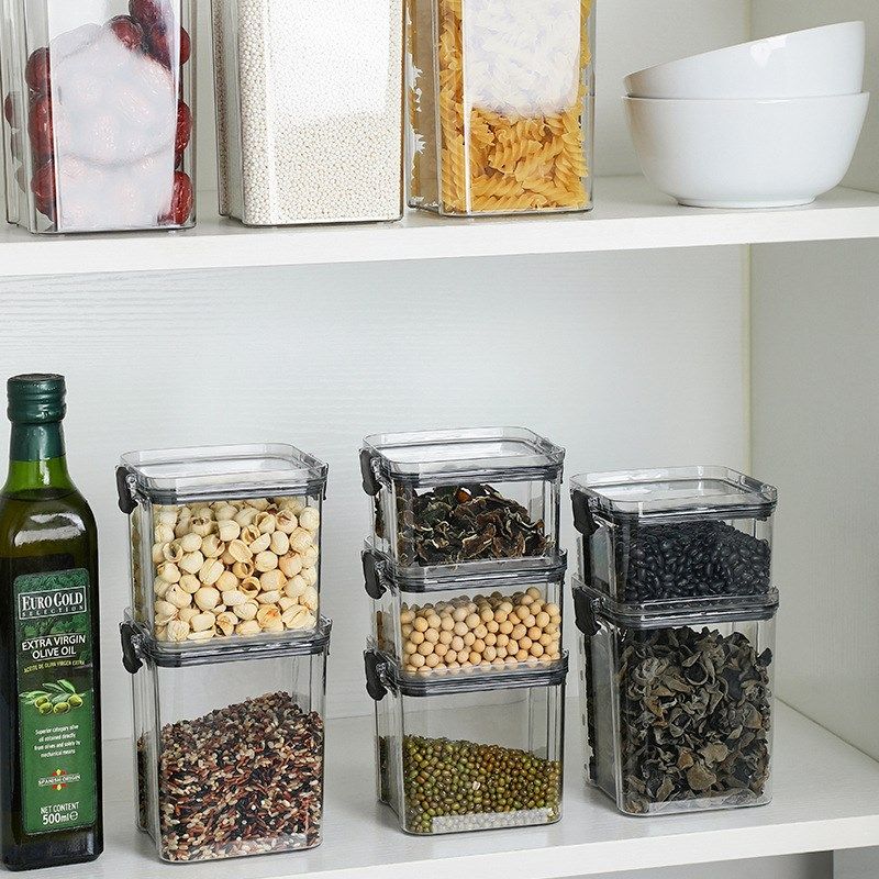 密封罐五谷杂g粮厨房收纳食品级透明塑料罐盒子零食干货茶叶储物,淘宝优惠券,粉丝福利购,淘宝优惠卷