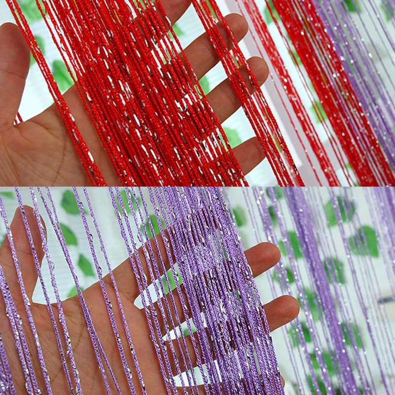 速发20 Colors 200x100CM Modern Beads Line Curtain Flash Line - 图1