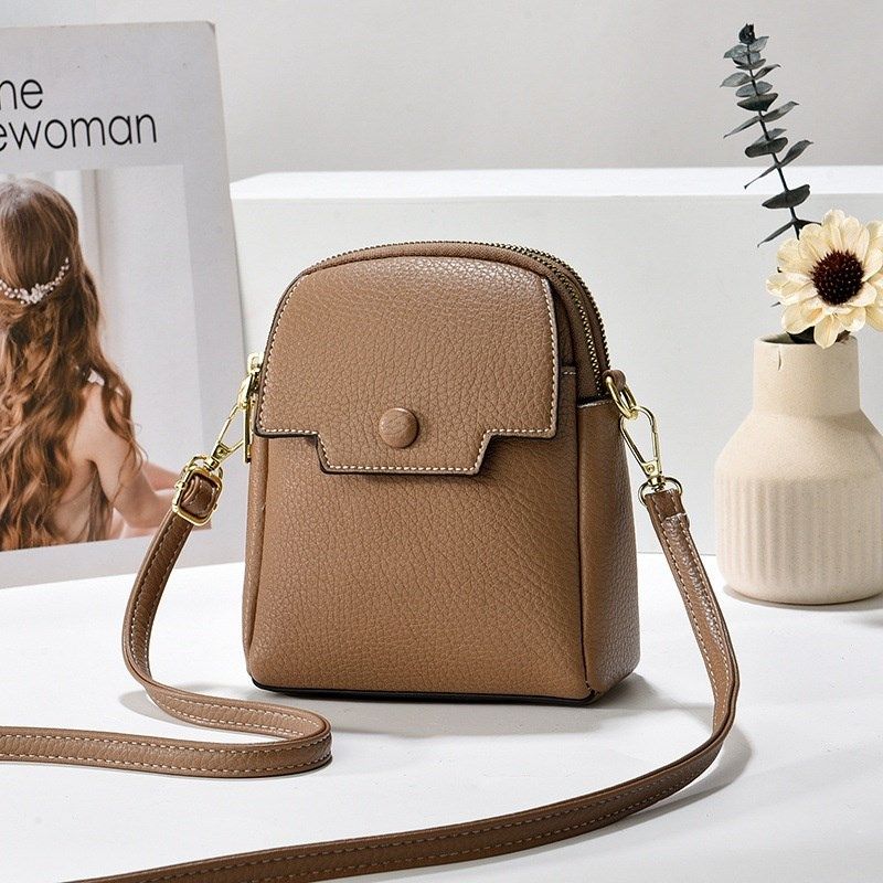 2025新款韩版手机斜挎包女大容量PU单肩包多口袋九色时尚,淘宝优惠券,粉丝福利购,淘宝优惠卷