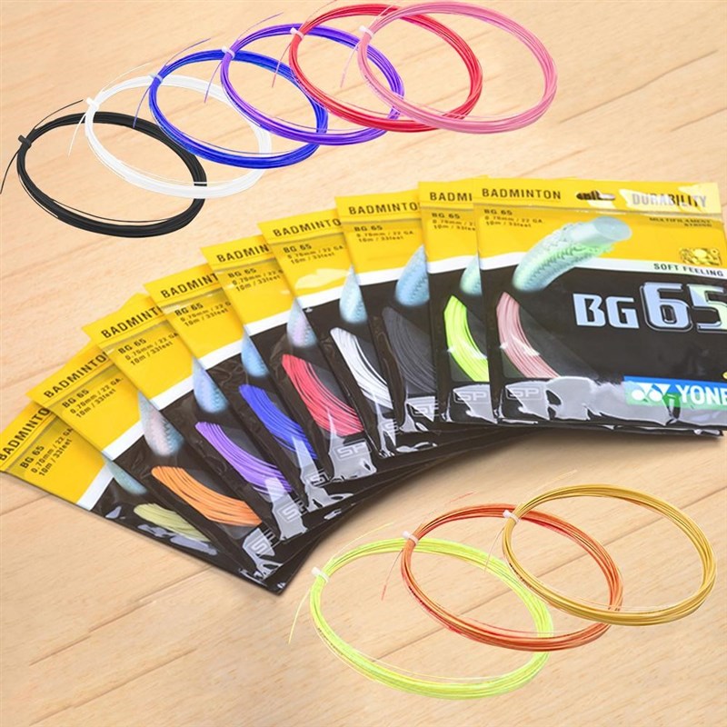 新品Badminton Racket String Line BG65 High Elastic Training - 图0