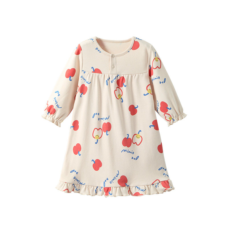 女童睡裙儿童春秋女宝宝睡衣纯棉秋冬长袖小童公主女孩裙子1-3岁2,淘宝优惠券,粉丝福利购,淘宝优惠卷