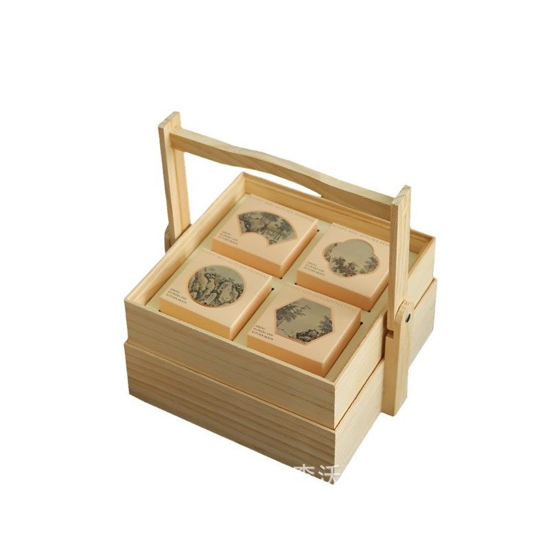 2024月饼礼盒中秋伴手礼月饼盒子高级感 手M提包装盒月饼盒子8粒,淘宝优惠券,粉丝福利购,淘宝优惠卷