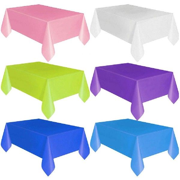 新品Solid Color Tablecloth Wedding Banquet Party Dinner Tabl - 图0