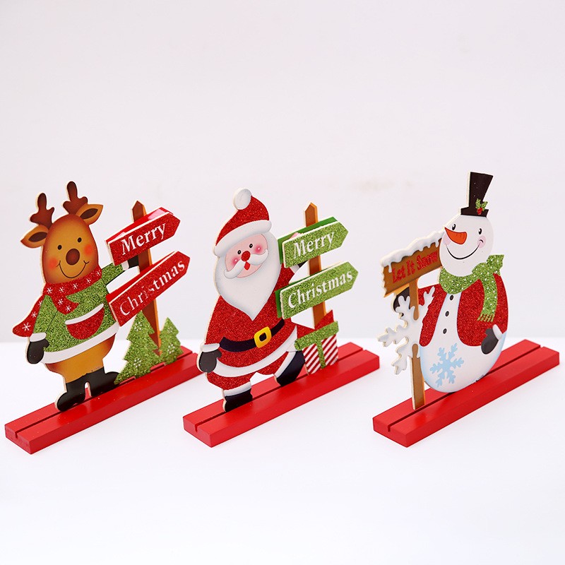 极速Christmas decorations bar counter Tabletop ornaments gif-图3