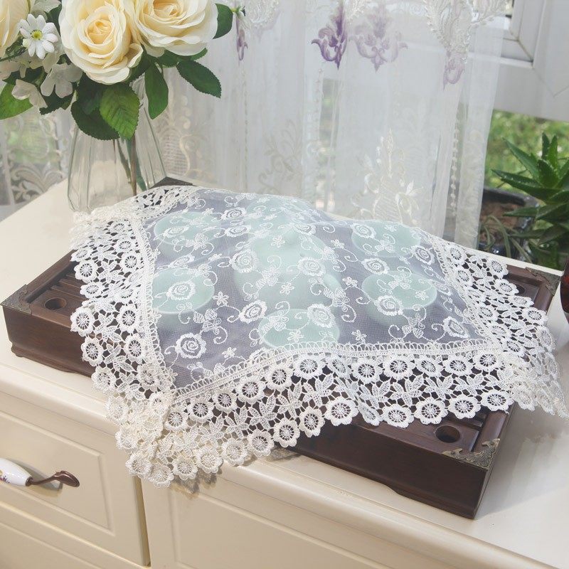 现货茶具盖布防尘布茶盘杯子防灰盖巾圆形长方形蕾丝茶道家用遮布,淘宝优惠券,粉丝福利购,淘宝优惠卷
