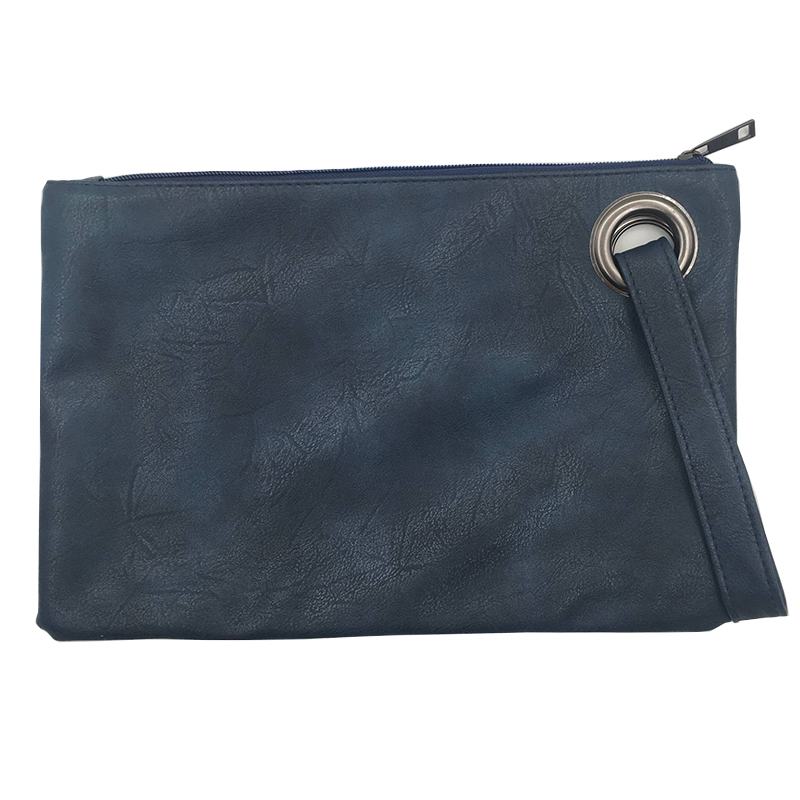 推荐Fashion Solid Women's Clutch Bag Leather Women Envelope - 图1