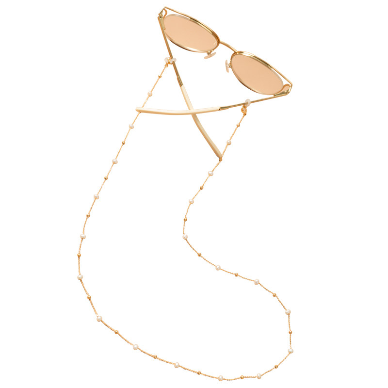 天然珍珠眼镜链 梦幻香芋紫墨镜挂绳 挂脖女眼睛链条老花镜防丢链,淘宝优惠券,粉丝福利购,淘宝优惠卷