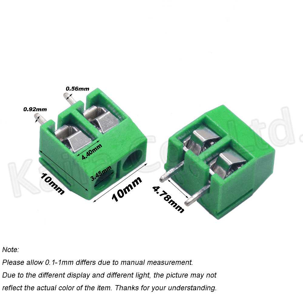 速发40PCS/Box KF301-2P 3P 5.0mm Straight Pin PCB Screw Termi-图3