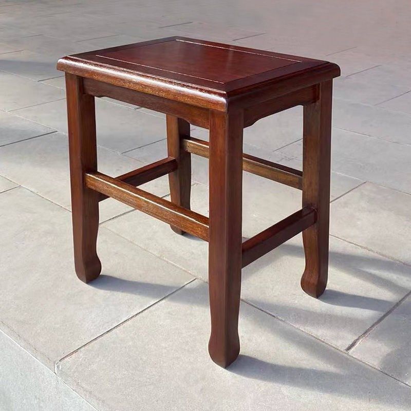 方凳子矮凳家用快餐凳中式红木榫卯整装全实木原木网红四方高脚凳,淘宝优惠券,粉丝福利购,淘宝优惠卷