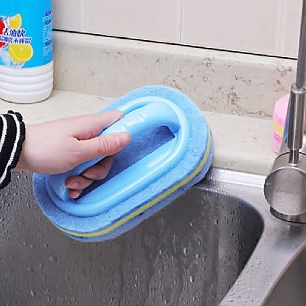 新品Household Bathroom Bathtub Brush Tile Brush Handheld Spo-图1