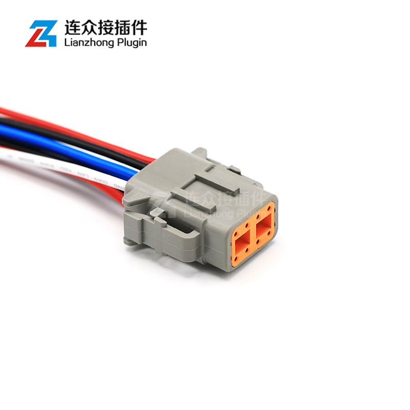DTM06-8S德驰汽车连接器DTM04-8P接插件公母头接线端子线束插头-图1