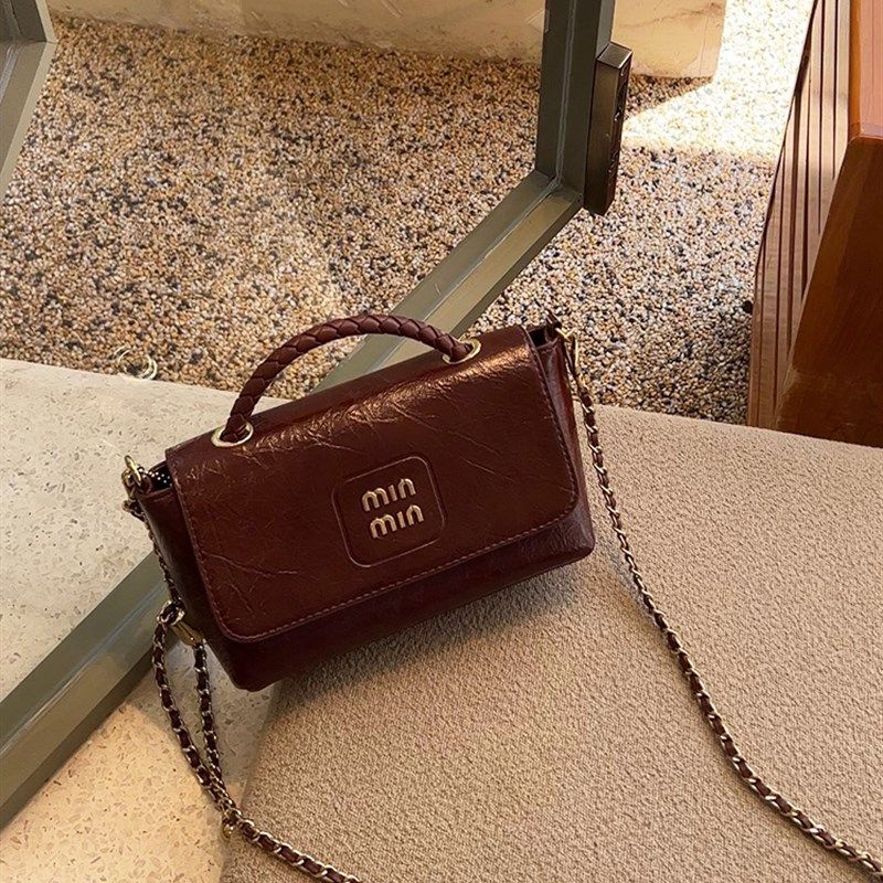 今年流行超火手拎小包包女潮高级感小众链条包油蜡皮斜挎包手机包,淘宝优惠券,粉丝福利购,淘宝优惠卷